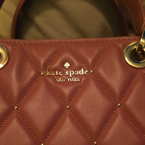 Kate Spade Mauve Quilted Shoulder Bag - Picture 2 of 9